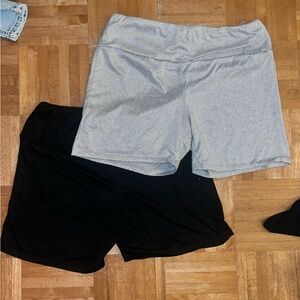 Grey and black biker shorts bundle! 💞